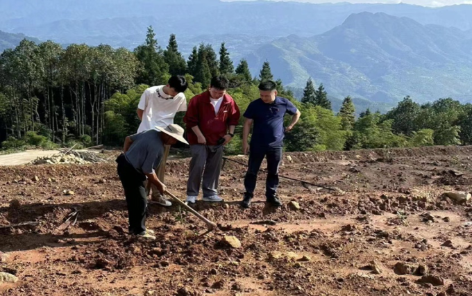 巴中两山生态资源资产经营有限公司赴泸州市叙永县四川乌蒙山雨阳油茶科技有限公司学习油茶种植技术